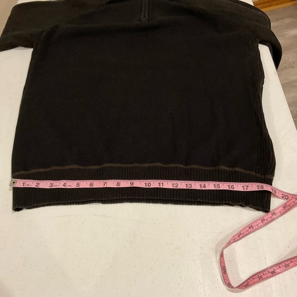 BKE Burnout 1/4 Zip Sweater Athletic Fit Black Cotton/Acrylic Men’s Size Large - Picture 7 of 9